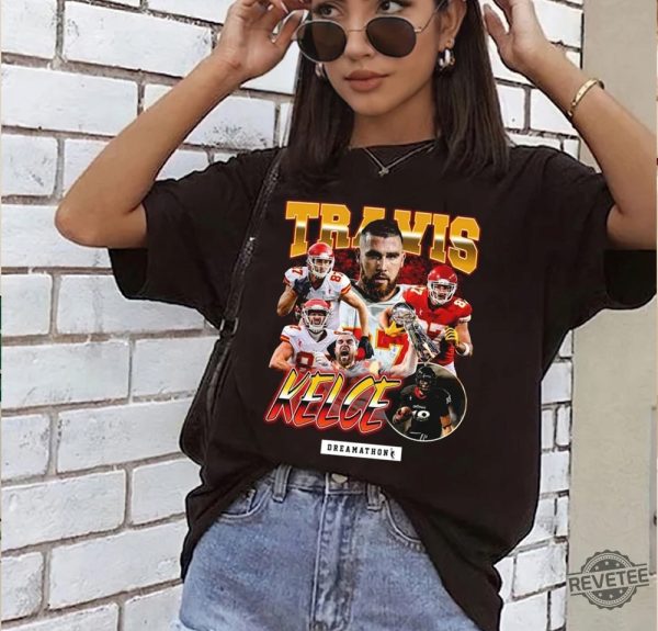 Travis Kelce Shirt Travis Kelce Vintage 90S Bootleg Style Rap Tee Tk 87 Dreams Tshirt Kansas Football Player Shirt Sweatshirt Travis Kelce Knee Shirt Kansas City Chiefs Shirt Unique revetee.com 2