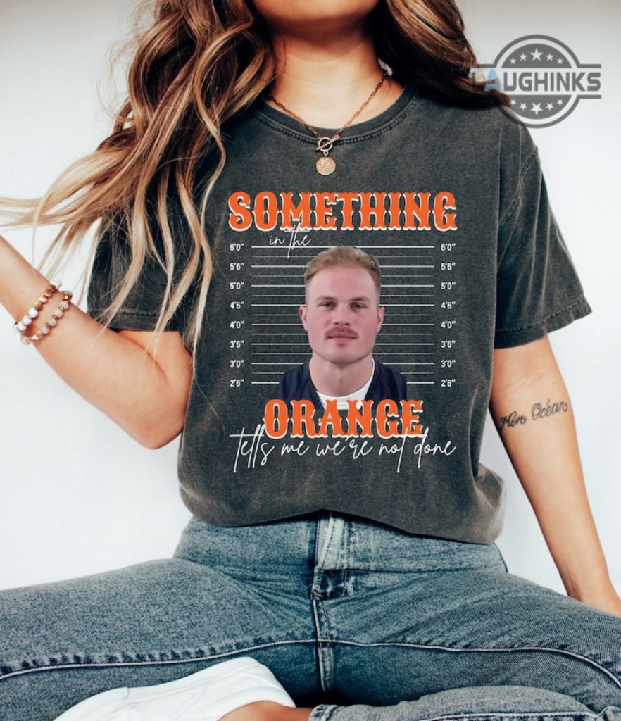 Zach Bryan Mugshot Shirt Sweatshirt Hoodie Something In The Orange Tell ...