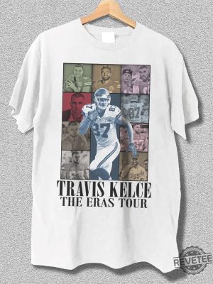 Travis Kelce The Eras T Shirt Unisex Shirt Football Shirt Gift For Fans Tk81 Travis Kelce Knee Shirt Kansas City Chiefs Shirt revetee.com 2