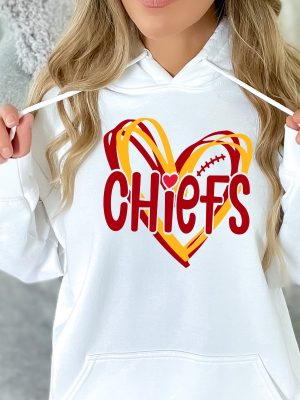 Kc Chiefs Sweatshirt Kc Chiefs In My Heart Shirt Kansas City Football Sweatshirt Gift For Football Fan Kc Football Sweatshirt Fan Gift Travis Kelce Knee Shirt Kansas City Chiefs Shirt revetee.com 3