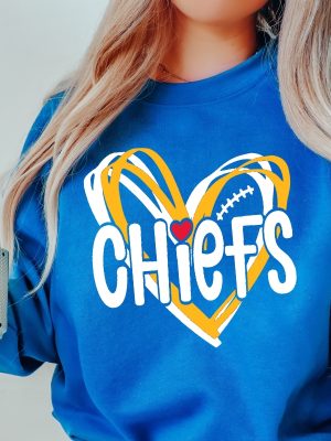 Kc Chiefs Sweatshirt Kc Chiefs In My Heart Shirt Kansas City Football Sweatshirt Gift For Football Fan Kc Football Sweatshirt Fan Gift Travis Kelce Knee Shirt Kansas City Chiefs Shirt revetee.com 4