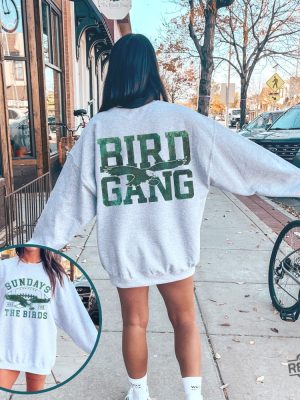 Philadelphia Football Sweatshirt Philadelphia Eagles Sweatshirt Sundays Are For The Birds Philadelphia Eagles Shirt Bird Gang Football Sunda revetee.com 9