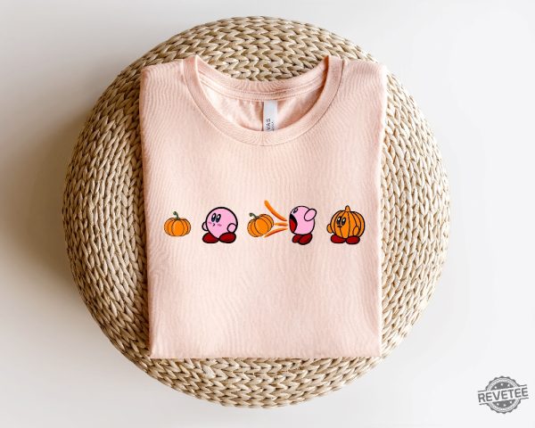 Kirby Pumpkin Sweatshirt Funny Fall Sweatshirt Funny Halloween Shirt Fall Sweatshirt Fall Shirt Kirby Sweatshirt Pumpkin Shirt revetee.com 1