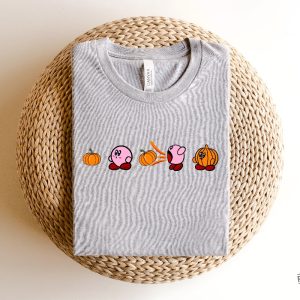 Kirby Pumpkin Sweatshirt Funny Fall Sweatshirt Funny Halloween Shirt Fall Sweatshirt Fall Shirt Kirby Sweatshirt Pumpkin Shirt revetee.com 3