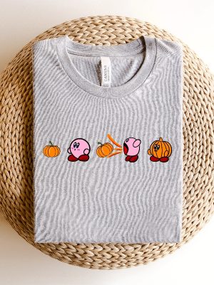 Kirby Pumpkin Sweatshirt Funny Fall Sweatshirt Funny Halloween Shirt Fall Sweatshirt Fall Shirt Kirby Sweatshirt Pumpkin Shirt revetee.com 3