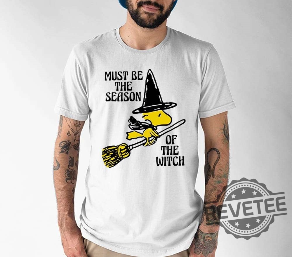 Must Be The Season Of The Witch Shirt Snoopy Christmas Shirt Snoopy And Woodstock Snoopy Fall Crewneck Happy September Snoopy Snoopy Crewneck Snoopy Fall Sweatshirt