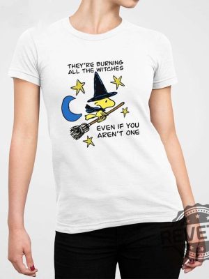 Theyre Burning All The Witches Even If You Arent One Shirt Snoopy Christmas Shirt Snoopy And Woodstock Snoopy Fall Crewneck Happy September Snoopy Crewneck New revetee.com 4