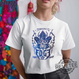 Toronto Maple Leafs X Edge Collaboration 2023 Shirt New revetee.com 3