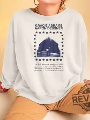 Gracie Abrams Aaron Dessner Shirt The Good Riddance Acoustic Shows Gracie Abrams Aaron Dessner Hoodie Gracie Abrams Aaron Dessner Sweatshirt New revetee.com 3