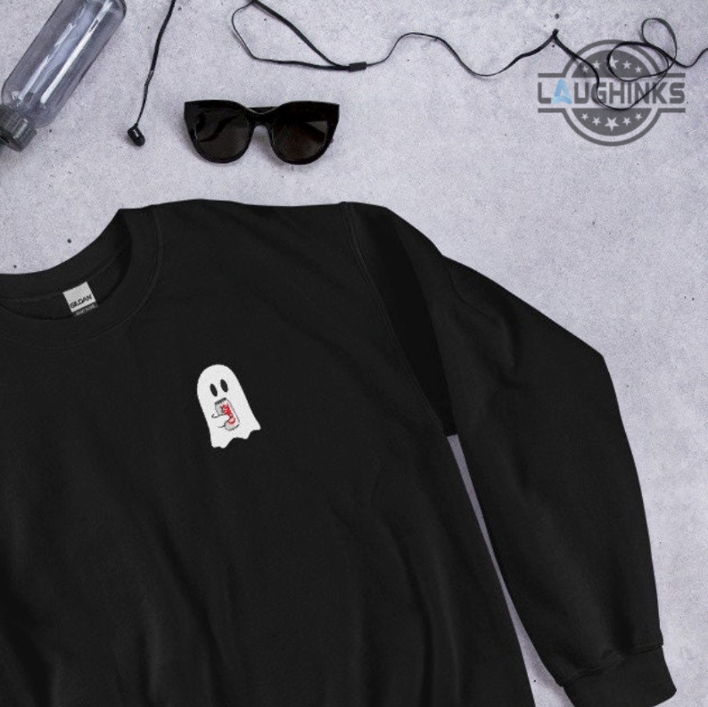 Roblox T-shirt // white and black halloween ghost themed top