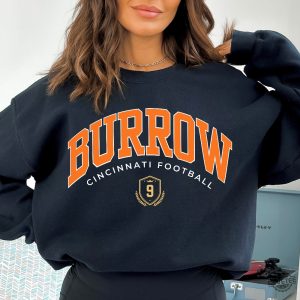 Joe Burrow Unisex Football Crewneck Joe Burrow Sweatshirt Cincinnati Bengals Joe Burrow Shirt Joe Burrow Contract 2023 Joe Burrow Eras Tour Shirt Joe Burrow Fashion Images revetee.com 2