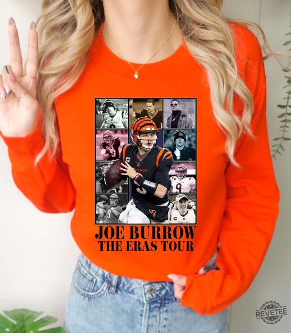 Joe Burrow The Eras Tour Shirt Joe Burrow Sweatshirt Cincinnati Bengals Joe Burrow Shirt Joe Burrow Contract 2023 Joe Burrow Eras Tour Shirt Joe Burrow Fashion Images revetee.com 5