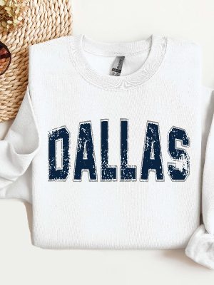 Dallas Football Sweatshirt Dallas Football Shirt Vintage Dallas Football Sweatshirt Dallas Fan Gift Sunday Football Sweater Dallas Cowboys Shirt Dallas Cowboys Hoodie revetee.com 3