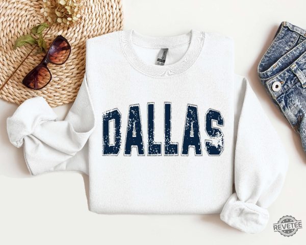 Dallas Football Sweatshirt Dallas Football Shirt Vintage Dallas Football Sweatshirt Dallas Fan Gift Sunday Football Sweater Dallas Cowboys Shirt Dallas Cowboys Hoodie revetee.com 3