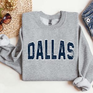 Dallas Football Sweatshirt Dallas Football Shirt Vintage Dallas Football Sweatshirt Dallas Fan Gift Sunday Football Sweater Dallas Cowboys Shirt Dallas Cowboys Hoodie revetee.com 4