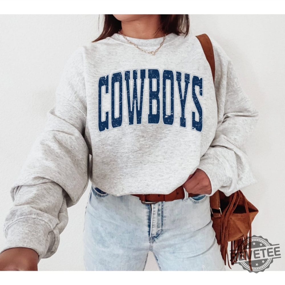 Vintage Dallas Cowboys Hoodie Sweatshirt Mens Large White/Blue Kangaroo  Pocket