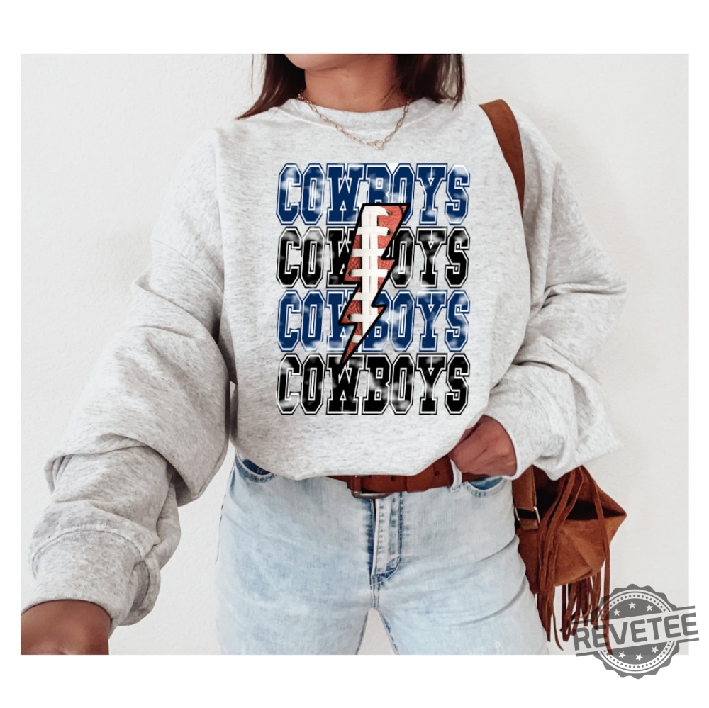 Cowboys Lightening Bolt Pullover Dallas Cowboys Pullover Dallas Cowboys  Hoodie Dallas Cowboy Sweatshirt New - Revetee