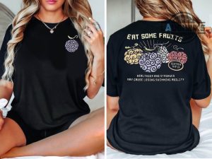 one piece anime shirt sweatshirt hoodie eat some fruits pne piece devil fruits double sided shirts luffy zoro nami devil fruit t shirt monkey d dragon devil fruit tshirt laughinks.com 1