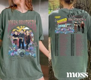 Jonas Brothers 2 Sides Shirt Jonas Brothers Tour Hoodie Concert 2023 Retro Gift Jonas Retro 90S Sweater Jonas Brothers Graphic Tshirt giftyzy.com 2