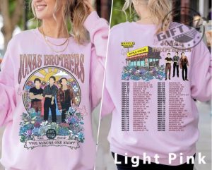 Jonas Brothers 2 Sides Shirt Jonas Brothers Tour Hoodie Concert 2023 Retro Gift Jonas Retro 90S Sweater Jonas Brothers Graphic Tshirt giftyzy.com 3