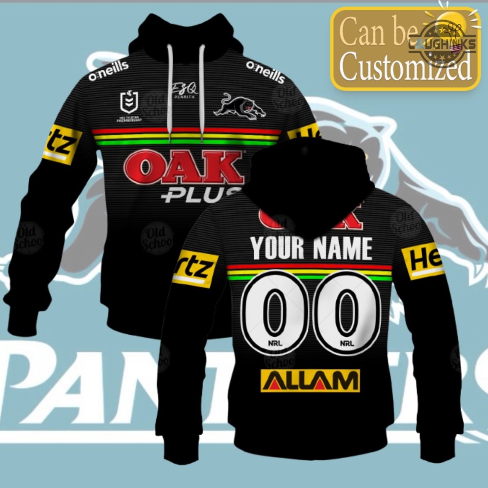 Personalise NRL Penrith Panthers 2022 Men's Dark Training Jersey -  OldSchoolThings - Personalize Your Own New & Retro Sports Jerseys, Hoodies,  T Shirts