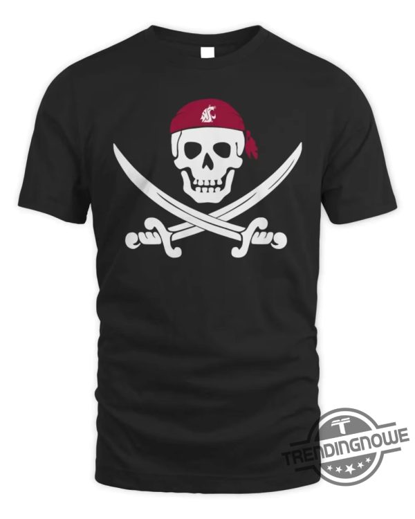 WSU Pirate Shirt Jake Dickert Wearing Wsu Golf Pirate Skull Shirt Washington State Pirate Shirt Wsu Golf Pirate Skull Shirt trendingnowe.com 1