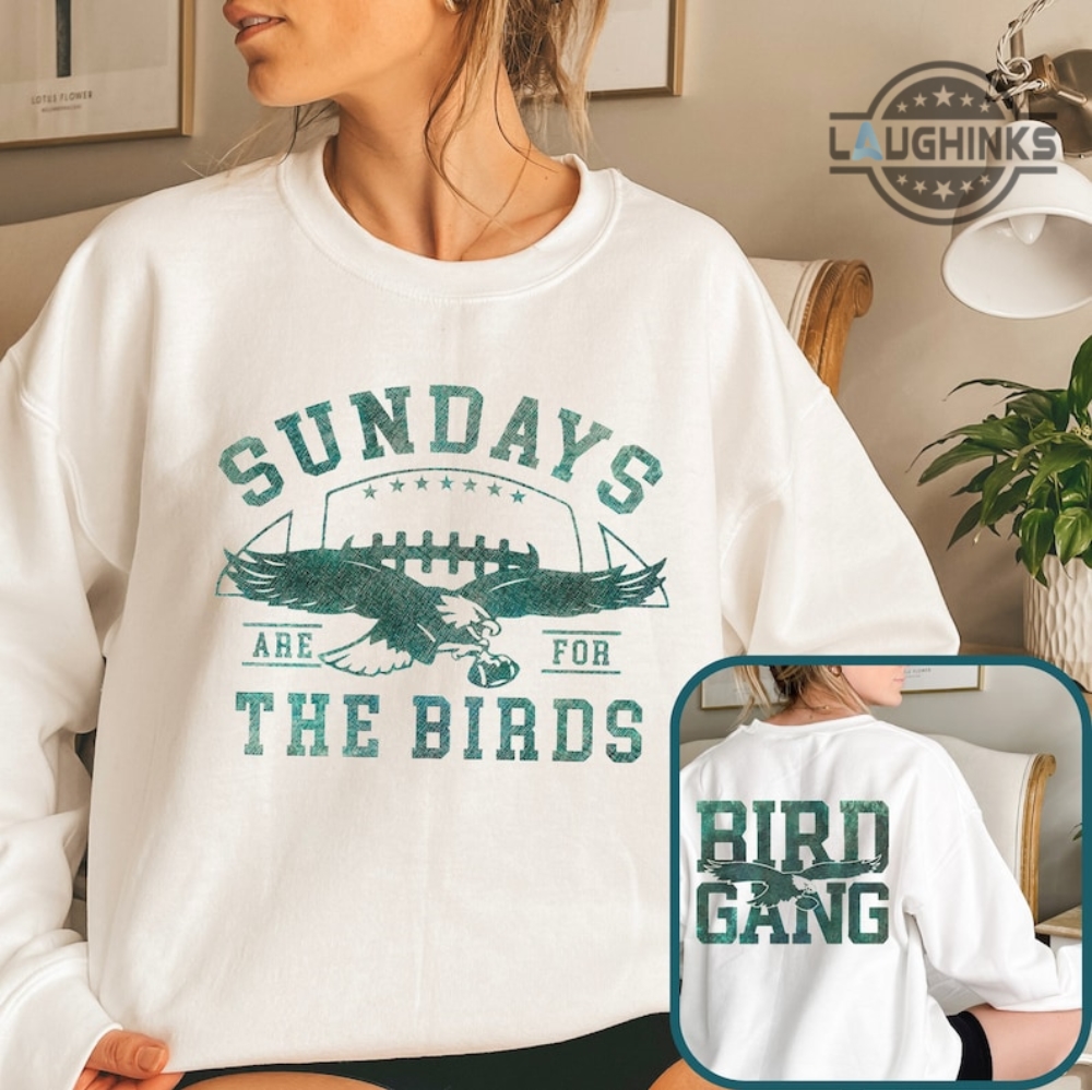 Eagles Kelly Green Hoodie Sweatshirt T Shirt Double Sided Sundays