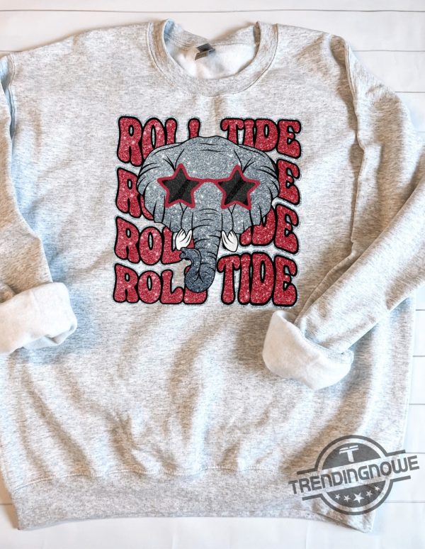 Alabama Football Shirt Game Day Shirt Alabama Glitter Shirt Roll Tide Game Day Shirt trendingnowe.com 4