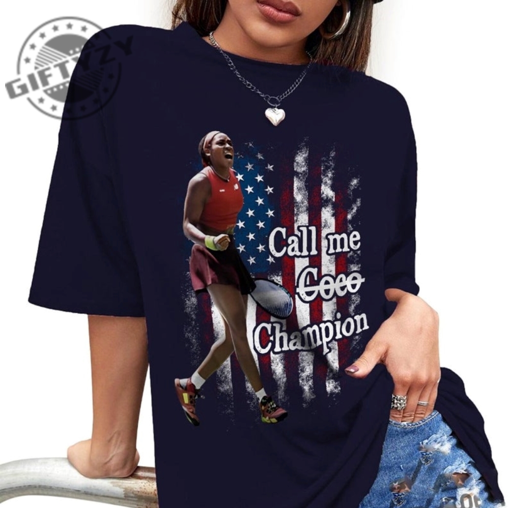 Coco Gauff Shirt Call Me Coco Champion Shirt Coco Gauff Us Open 2023 Champion Tshirt Call Me Coco Shirt