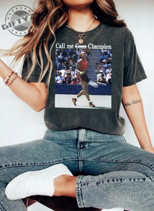 Coco Gauff Us Open 2023 Champion Shirt Call Me Coco Tshirt Coco Gauff Vintage Hoodie Trending Sweatshirt Call Me Coco Champion Shirt giftyzy.com 2