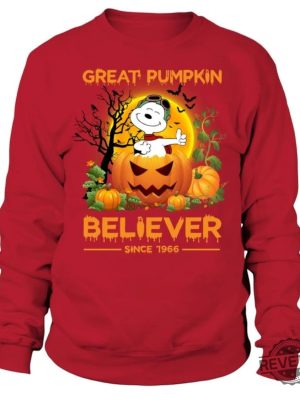 Halloween Snoopy Great Pumpkin Believer Since 1966 Shirt Dog Autumn Pumpkin Sweatshirt Halloween Hoodie Fall Snoopy Sweatshirt Snoopy Fall Crewneck New revetee.com 7