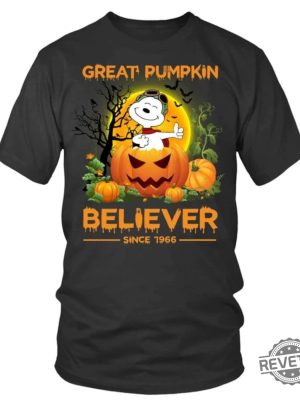 Halloween Snoopy Great Pumpkin Believer Since 1966 Shirt Dog Autumn Pumpkin Sweatshirt Halloween Hoodie Fall Snoopy Sweatshirt Snoopy Fall Crewneck New revetee.com 8