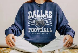 Vintage Dallas Football Shirt Dallas Football Crewneck Dallas Sweatshirt Sunday Football Dallas Cowboys Merch Dallas Cowboys Gift Cowboys Hoodie Unique revetee.com 3