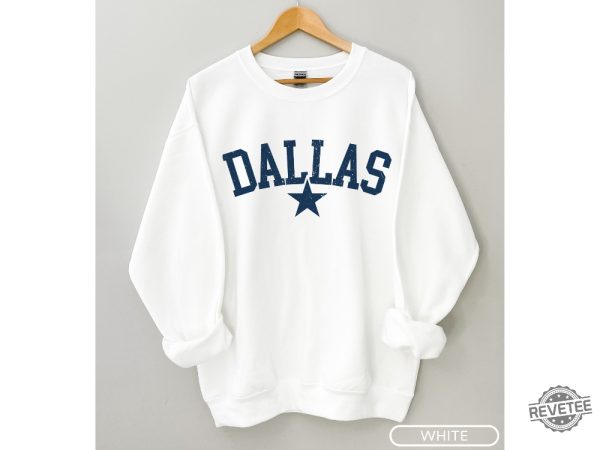 Dallas Sweatshirt Womens Dallas Shirt Distressed Dallas Sweatshirt Cowboys Sweatshirt Dallas Cowboy Hoodie Football Lovers Gift Dallas Cowboy T Shirt Vintage Dallas Cowboys Shirt revetee.com 1