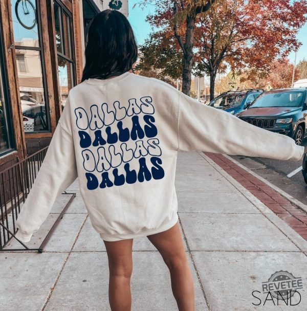 Dallas Sweatshirt Dallas Tx Sweater Texas Sports Crewneck Cowboys Sweatshirt Dallas Cowboy Hoodie Football Lovers Gift Dallas Cowboy T Shirt Vintage Dallas Cowboys Shirt revetee.com 2