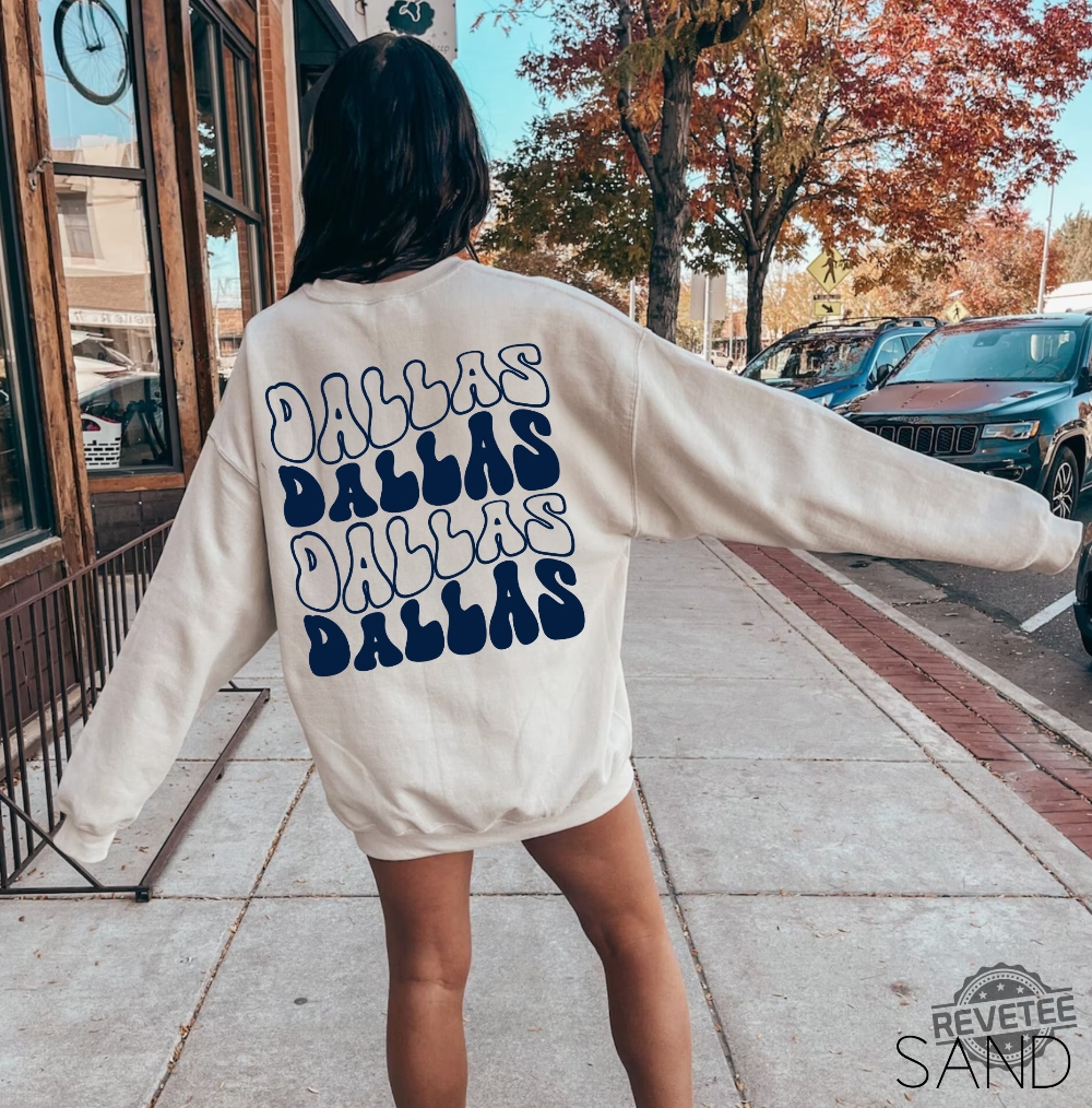 Dallas Sweatshirt Dallas Tx Sweater Texas Sports Crewneck Cowboys