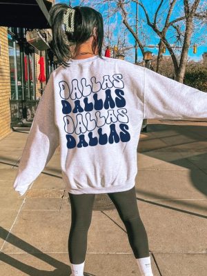 Dallas Sweatshirt Dallas Tx Sweater Texas Sports Crewneck Cowboys Sweatshirt Dallas Cowboy Hoodie Football Lovers Gift Dallas Cowboy T Shirt Vintage Dallas Cowboys Shirt revetee.com 6