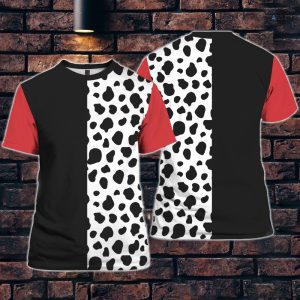 cruella deville costumes all over printed hoodie t shirt sweatshirt for adults kids cruella deville halloween costume 101 dalmatians villain cosplay laughinks.com 1