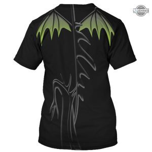 maleficent costume disney villains all over printed tshirt hoodie sweatshirt maleficent dragon sleeping beauty cosplay adults kids halloween costumes laughinks.com 3