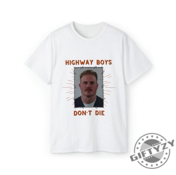 Zach Bryan Mugshot Highway Boys Dont Die Shirt Country Hoodie Arrest Sweatshirt Zach Bryan Mugshot Shirt giftyzy.com 1