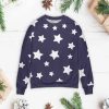 coraline star sweater all over printed coraline artificial wool sweatshirt coraline star jacket cosplay coraline blue sweater coraline costume coraline outfits christmas gift laughinks.com 1 1