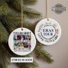 taylor swift eras tour christmas ornament custom text double sided xmas tree decoration taylor swift ticket ornaments laughinks.com 1