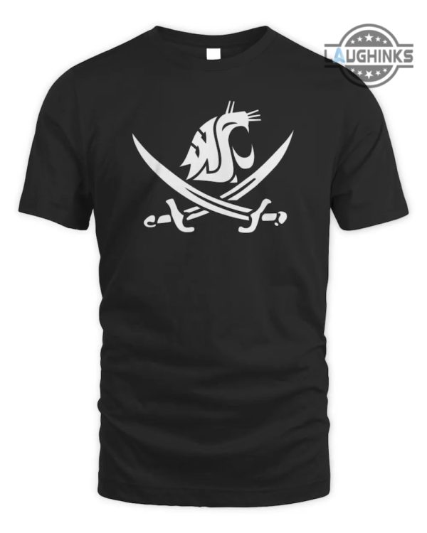 wsu mike leach tribute shirt sweatshirt hoodie go cougs wsu sword shirt cougar football 2023 wsu pirate flag tshirt washington state pirate laughinks.com 1