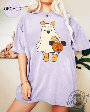 Pooh Ghost Halloween Shirt Disney Spooky Season Sweater Mickeys Not So Scary Halloween Hoodie Halloween Pumpkin Tshirt giftyzy.com 5