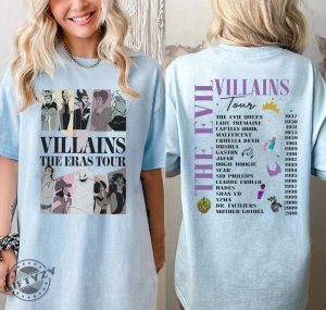 Disney Villains Evil Tour Shirt Retro Disney Villains Characters Hoodie Concert Music Tshirt Disney Evil Friends Sweatshirt giftyzy.com 4