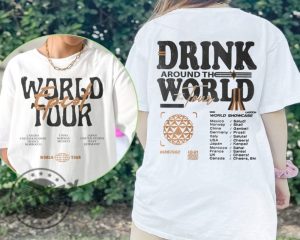 Epcot Drink Around The World Tour Shirt Walt Disney World Hoodie Mickey And Friends Epcot Center 1982 Tshirt Disney Epcot Sweater giftyzy.com 5