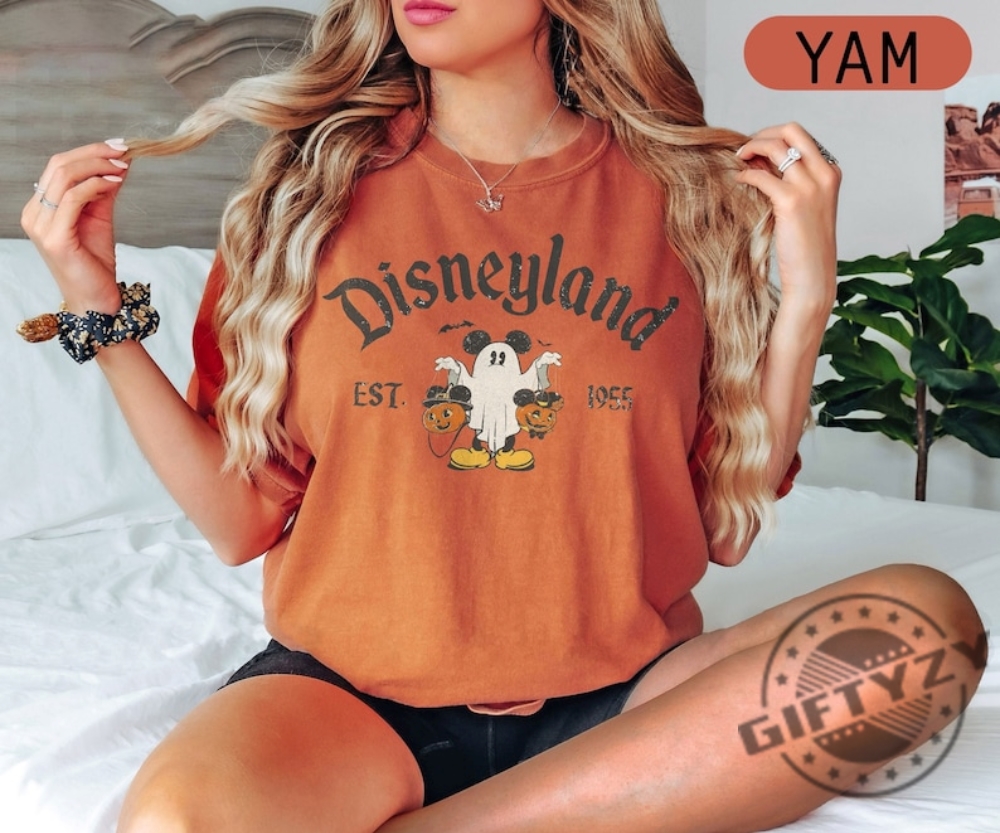 Retro Disneyland Est 1955 Mickey Mouse Halloween Shirt Mickey Halloween Pumpkins Shirt Disneyland Halloween Shirt Halloween Mickey Ghost