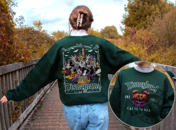 Disneyland Est. 1955 Halloween Shirt 2 Sided Disney Halloween Hoodie Oogie Boogie Bash Party Tshirt Disney Halloween Party Sweatshirt giftyzy.com 4