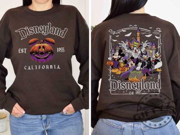 Disneyland Est. 1955 Halloween Shirt 2 Sided Disney Halloween Hoodie Oogie Boogie Bash Party Tshirt Disney Halloween Party Sweatshirt giftyzy.com 5