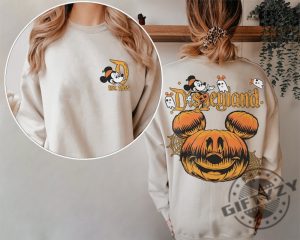 Disneyland Halloween 2 Sides Shirt Disneyworld Double Side Halloween Shirt Halloween Matching Hoodie Spooky Season Sweater Disney Trip Tee giftyzy.com 3